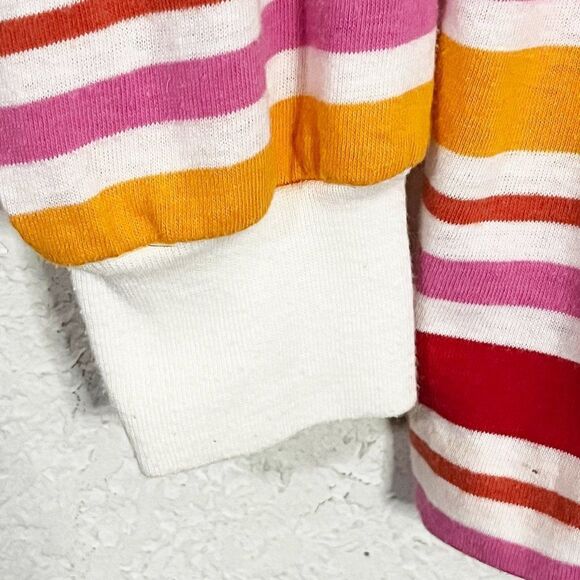 Vintage Country Set Jrs by Evan-Picone Pink Red Orange Mod Striped Shirt - Picture 3 of 8